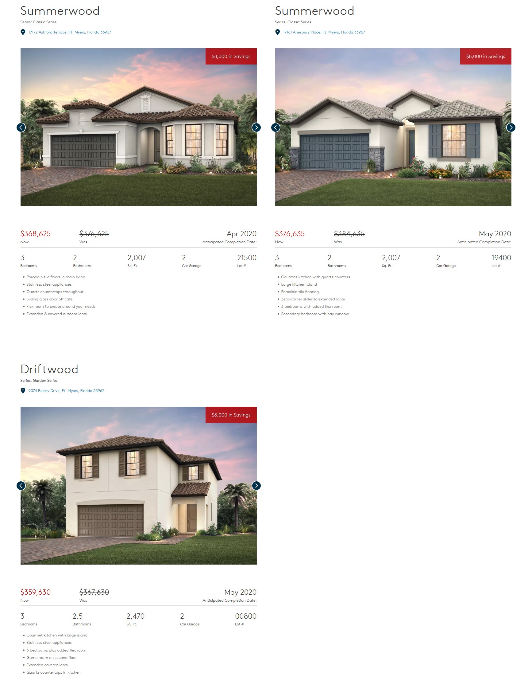 Westbrook - Fort Myers FL Real Estate - New Home Community 